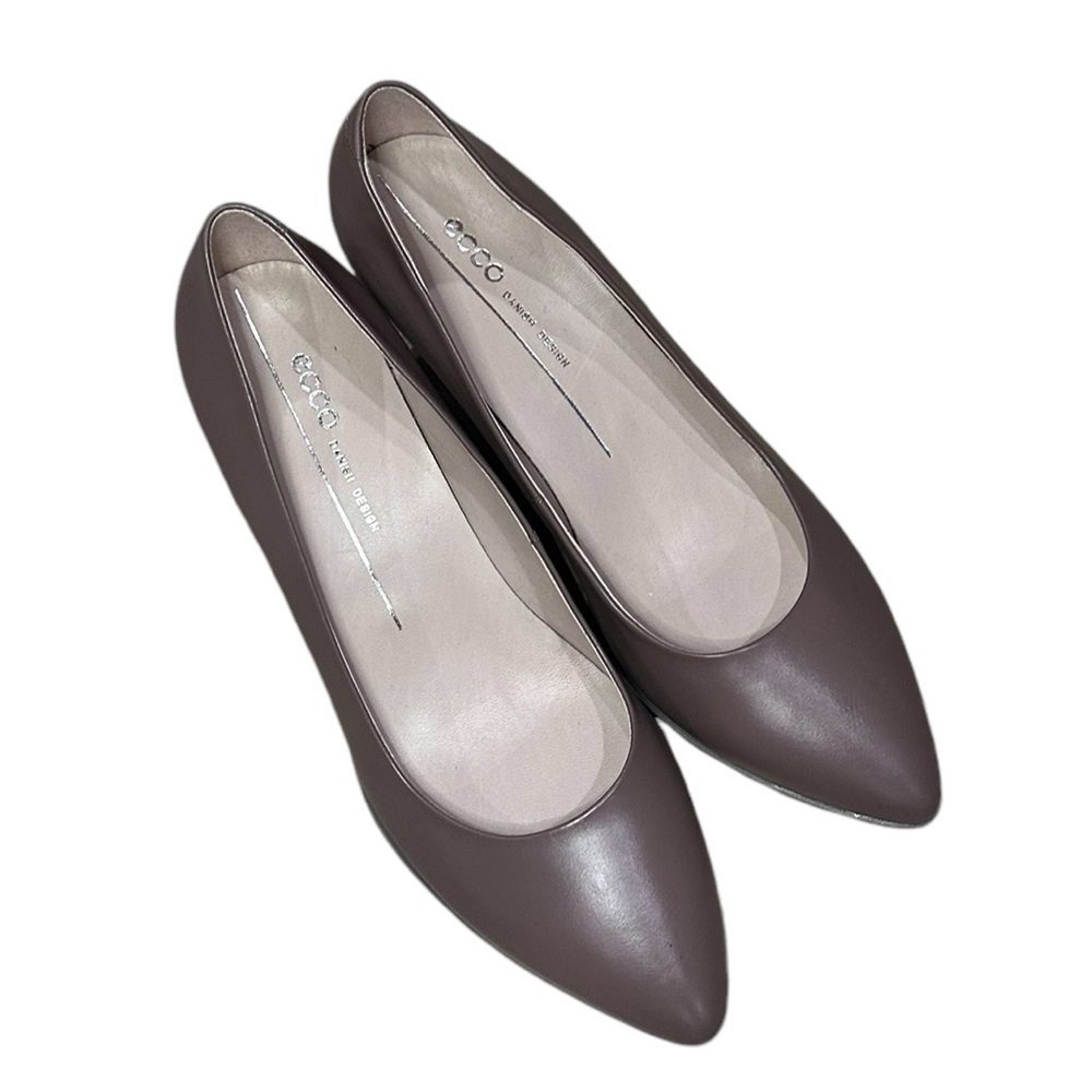 NEW ECCO Shape 45 Dress Pumps Mauve | Comfort Leather Work Shoe | US8 EU39